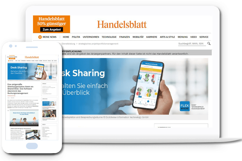 Beispiel Advertorial im Handelsblatt